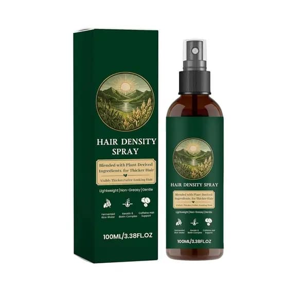 Spray Hidratante Volumizador RiceWater para Cabelos Finos e Ralos, Adiciona Volume e Brilho, Sem Resíduos, Livre de Para