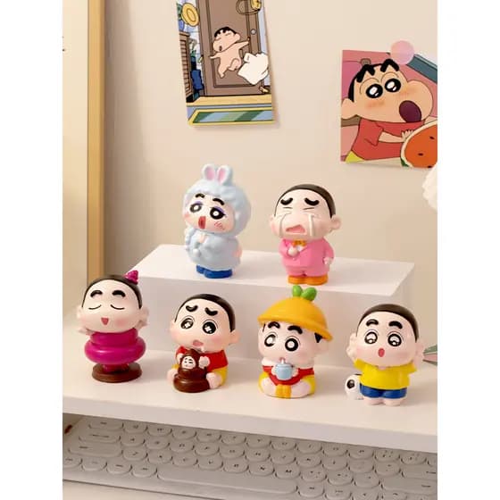 Crayon Shin-Chan mercadoria Desktop ornamentos criativos escritório local de trabalho decoração descompressão cura coisa