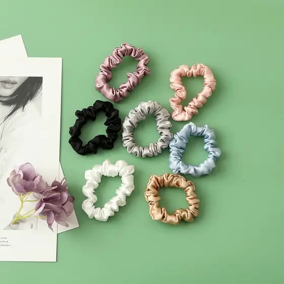 100% anel de cabelo de seda amoreira não machuca o cabelo cabeça corda corda de cabelo faixa de borracha anel elástico r