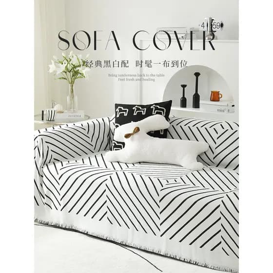 Ins estilo capa de sofá pano Anti-gato Scratch sofá capa toalha simples moderno com tudo incluído Universal capa de sofá