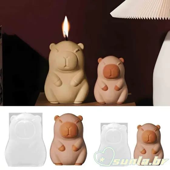 SUNL Molde Silicone Resina Arte Moldes Artesanato Forma Capivara Único Ornamento Textura Para Argila