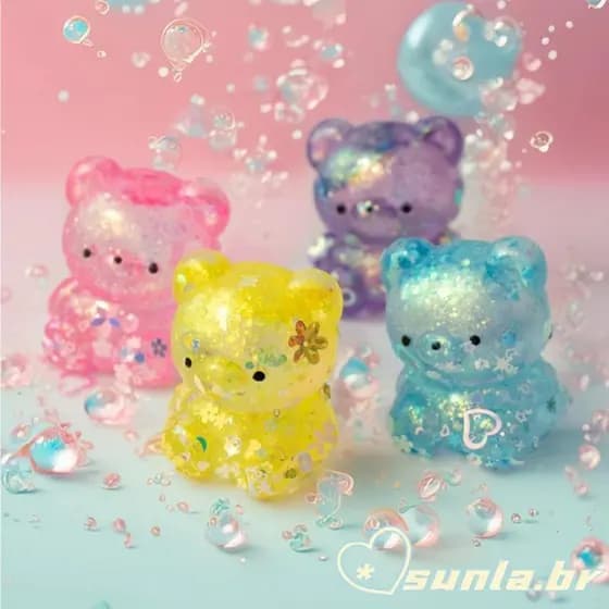 SUNL Glitter Squeeze Brinquedo Moldável Para Portátil Lento Volta Design