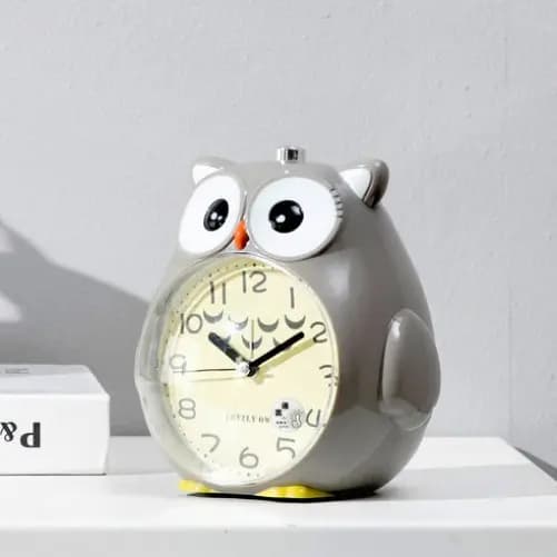 Owl Snooze Alarm Desk Clock