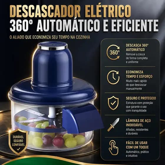 Moedor De Alho Elétrico , motor De Cobre De Dupla Tensão , Descascador De Vegetais , Fácil Limpeza De Temperos , Envio