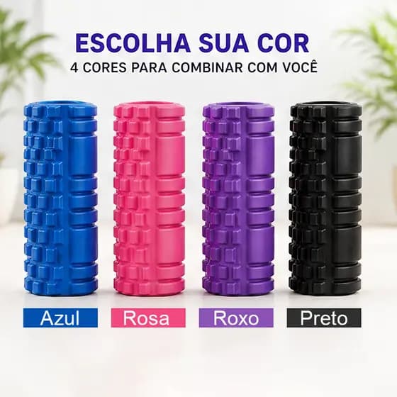 Rolo de Espuma para Yoga Relaxamento Fascial, Versão Individual e Kit Completo 5 PCS com Acessórios
