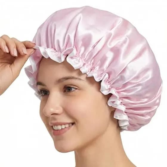 Toucas De Banho Aquior Para Mulheres , Touca De Cabelo Reutilizável À Prova D'água Com Elástico Macio , Tamanho Grande C