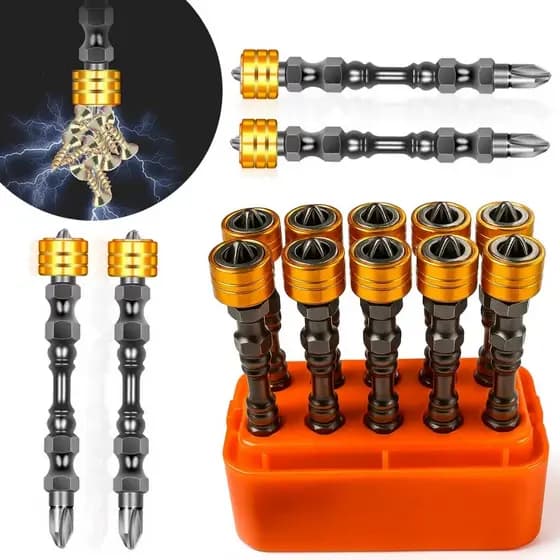 Kits Bits Parafusadeira Ponteira Dupla Magnetica Imantada Com Limitador Parafusadeira PH2