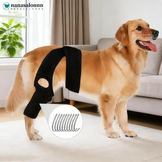 NANASALONNN Respirável Ajustável Pet Joint Proteção Cobre Confortável Cão Joelheira Traseira Perna Cinta Artrite Proteto