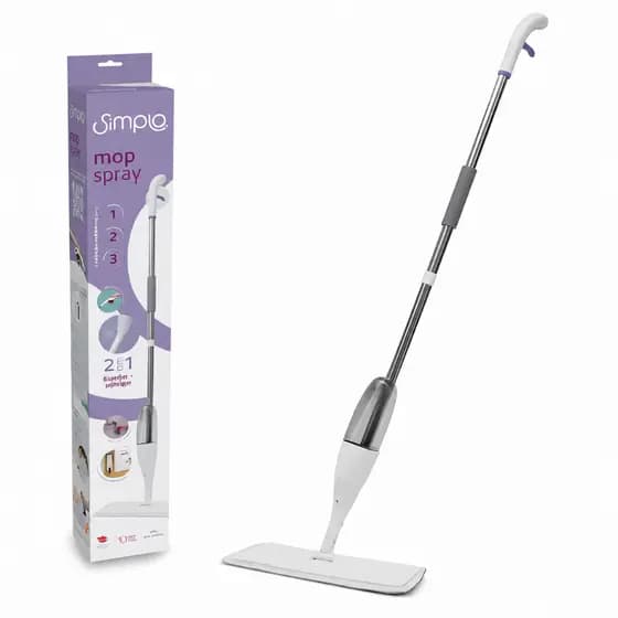 Mop Spray Gatilho Dispenser Reservatório Limpeza Piso Refil Microfibra Rodo Spray Limpeza 2 Em 1 Uso Profissional Casa