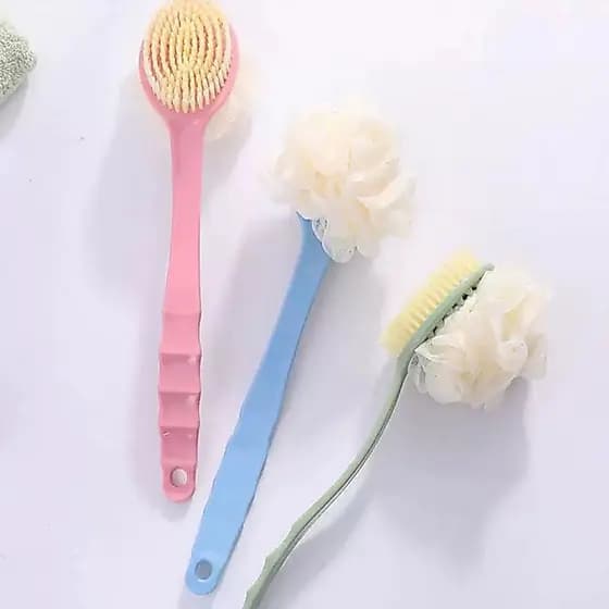 Escova de Chuveiro Dupla Face para Higiene e Esfoliante