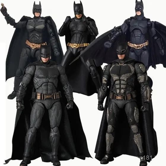 Figura de Ação do Batman Negro da Liga da Justiça SHF MAF REVOLTECH MAFEX, Versão com Fantasia FYA6
