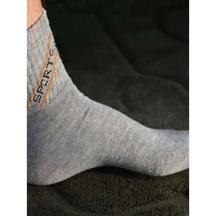 Kit 12 Pares Meias Masculinas Cano Alto Algodão Antiodor Respirável Antifungo Não Aperta Esporte Casual