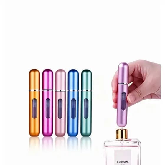 Recipiente Portátil para Perfume 5ml Recarregável, Perfeito para Viagem e Uso Diário