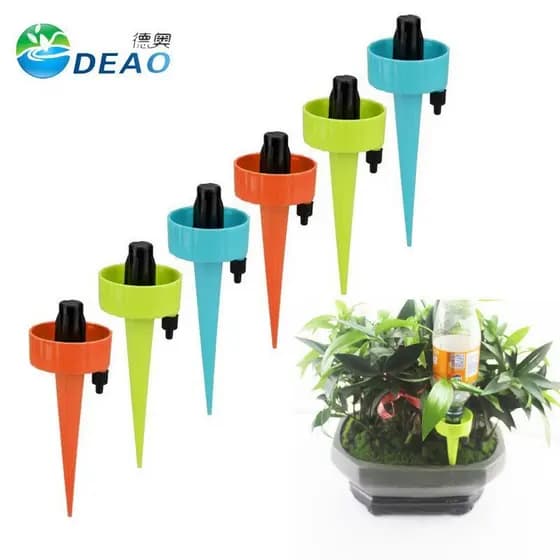 Dispositivo de irrigação para vasos de flores, gotejador automático ajustável para jardineiros preguiçosos, ferramenta s