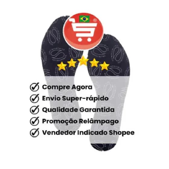 Palmilha Antimicrobiana Tam.: 33 Ao 45 = Kit 220- Pares