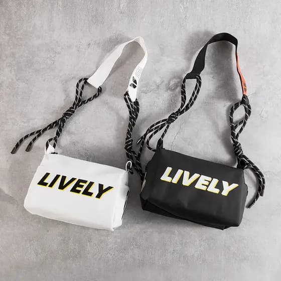 Street Wear carta bolsa de ombro das mulheres dos homens moda à prova dwaterproof água saco do mensageiro único ins Orig