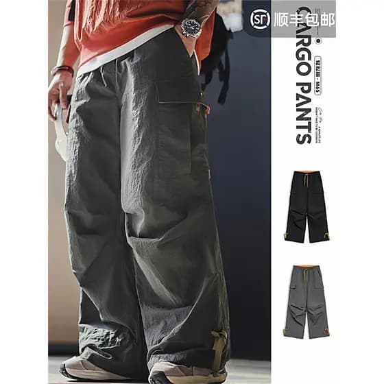 Macacão moderno americano M65 paraquedista calças soltas série montanha funcional perna larga grande bolso reto calças c