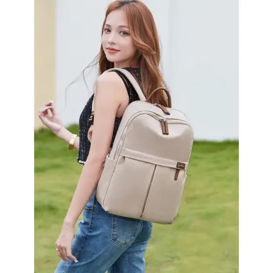 Pássaro puro novo estilo mochila saco de computador senhoras trabalho Commuter mochila de viagem leve Oxford pano grande