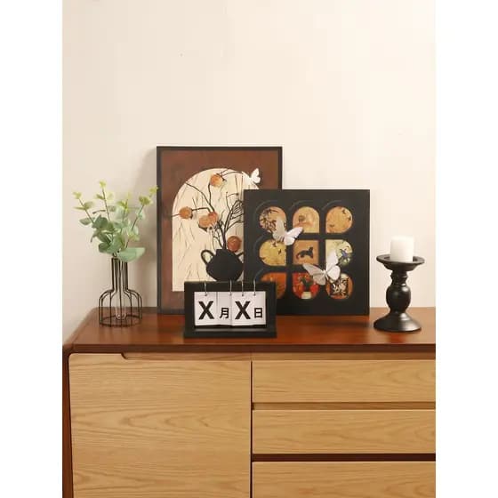 Estilo Medieval pinturas decorativas ornamentos francês Retro entrada jantar lado gabinete decorações de mesa Premium de
