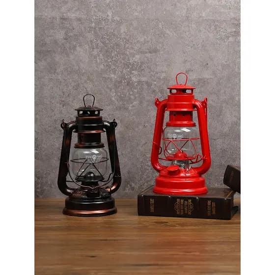 Retro fogo mão querosene lâmpada adereços ornamentos Rural antiquado república da China 7080s nostálgico objetos antigos