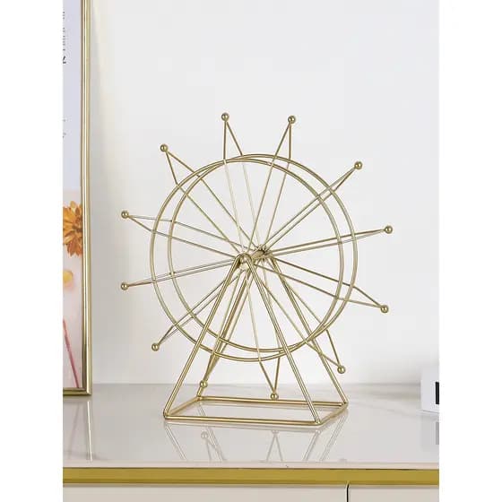 Criativo rotativo roda gigante flor rica DIY decoração moderna sala de estar escritório Desktop decoração entrada