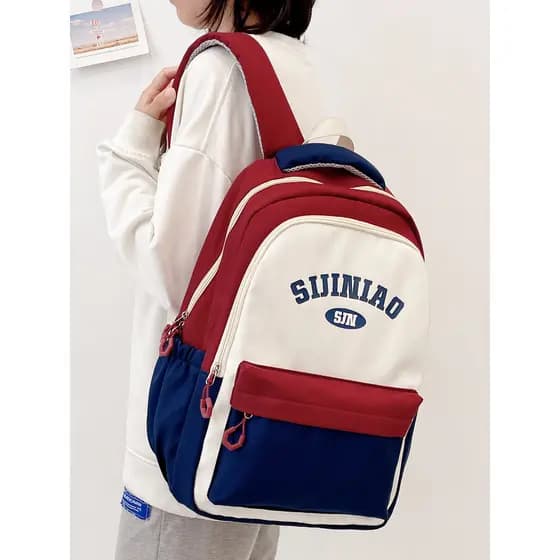 Mochila escolar para meninas, estudantes do ensino médio, grande capacidade, alunos do ensino fundamental, quinta série
