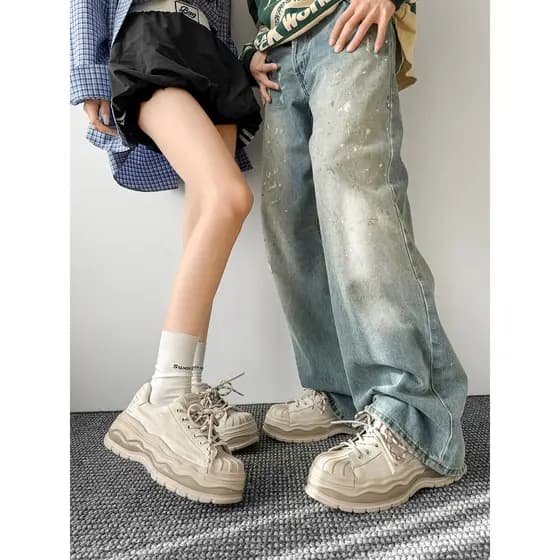 Zeng Shunxi Sândalo Jianji Estrela Mesmo Estilo Tênis Homens Mulheres Nicho Nacional Na Moda All-Match Shell Head Casal