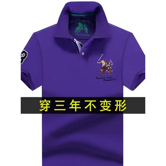 Verão de manga curta camiseta masculina lapela bordado camisa Polo Paul 2026 novo estilo meia manga camiseta de alta-