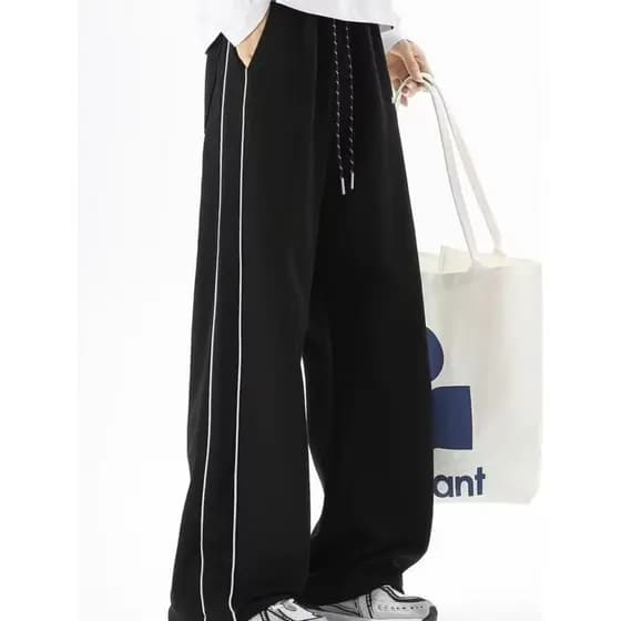 Calças esportivas masculinas primavera outono calças masculinas 2026 Sweatpants calças casuais masculinas em linha reta