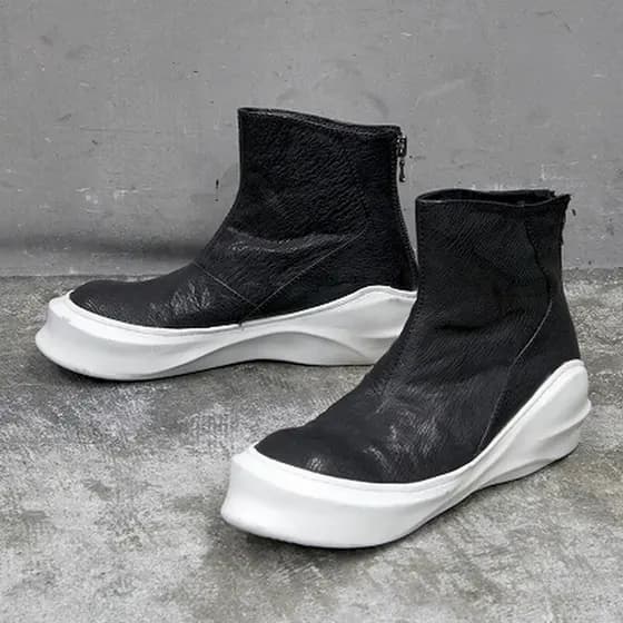 Novo estilo de sapatos masculinos de couro genuíno estilo britânico Martin botas masculinas de cano alto botas masculina