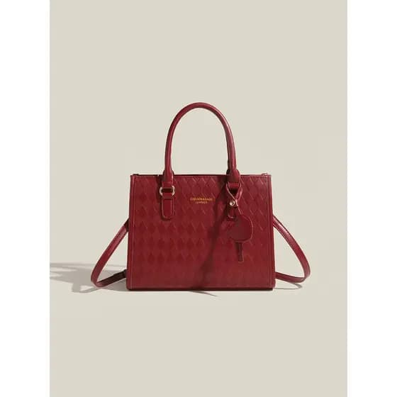 Bolsa de casamento vermelha 2026 novo estilo bolsa feminina grande capacidade bolsa de casamento bolsa de noiva feminina