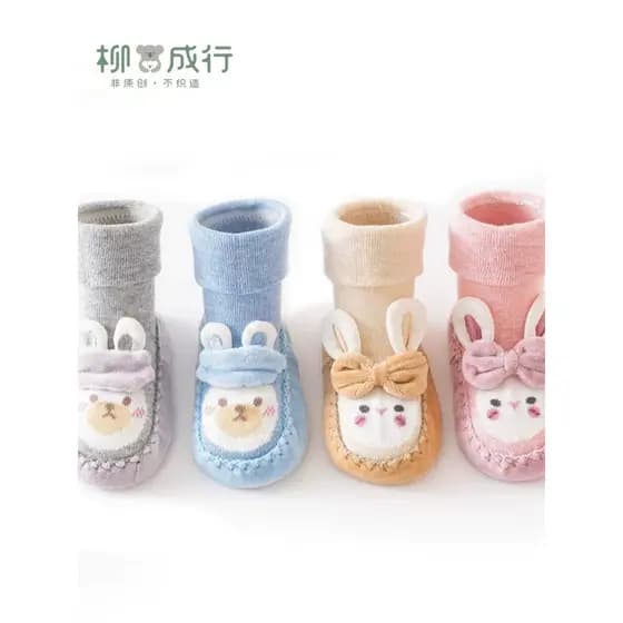 Sapatos de bebê meias primavera outono meninas meias de renda da criança sapatos do bebê princesa meias de chão crianças