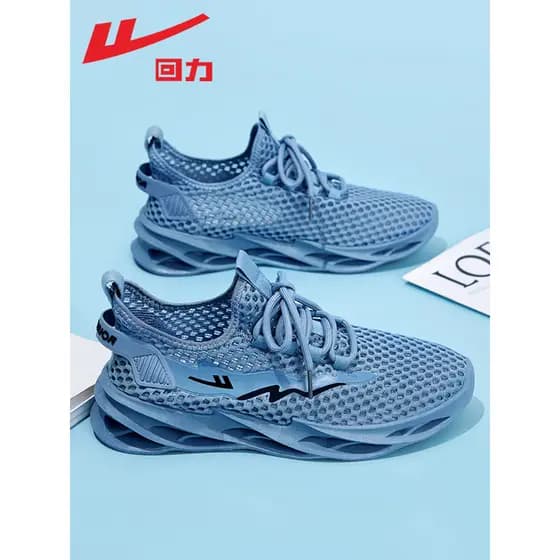 Puxar para trás sapatos masculinos sapatos de rede verão novo estilo oco grande malha respirável masculino Casual esport