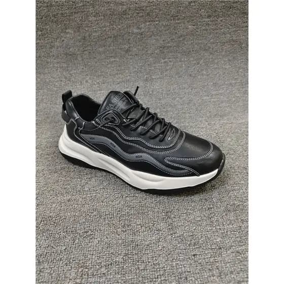 Sapatos casuais masculinos de couro genuíno outono sola leve confortável respirável deslizamento masculino leve confortá