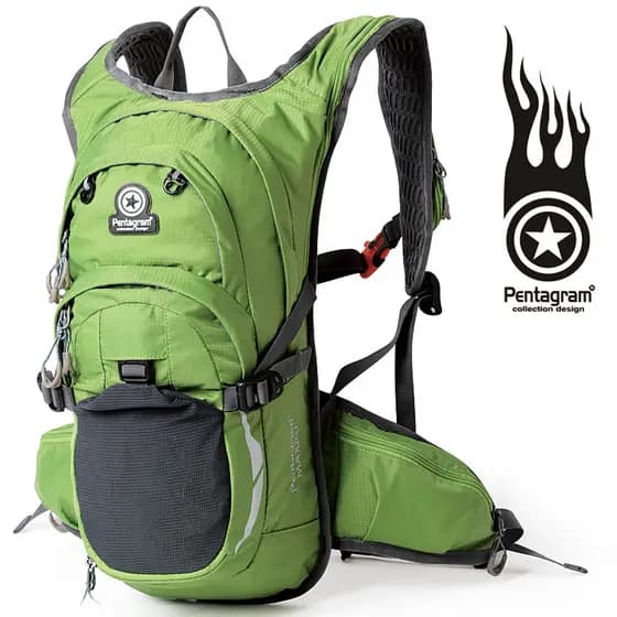 Pentagrama estrela de cinco pontas leve mochila esportiva pequena mochila masculina feminina Casual ciclismo mochila