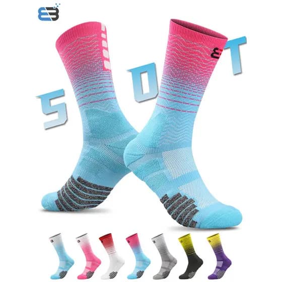 Profissional Elite meias de basquete Mid-Tube masculino feminino real combate jogador versão meias engrossadas toalha in