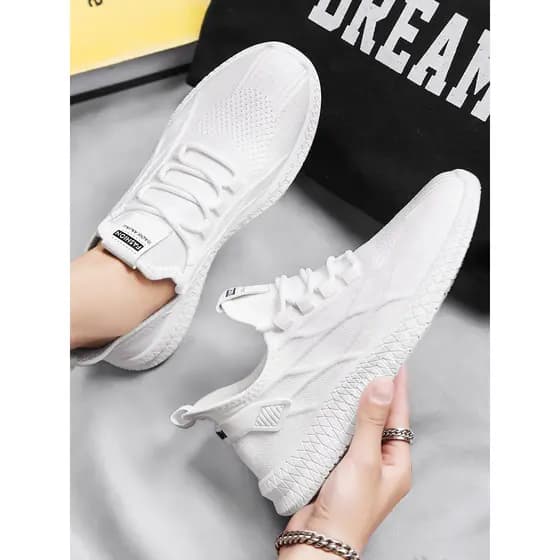 Verão Casual voando tecido malha sapatos masculinos verão malha respirável sapatos masculinos leves tênis de sola macia
