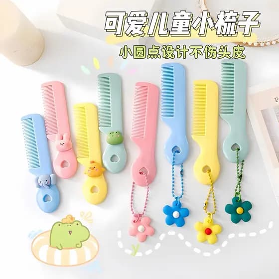 Coreano coreano bebê crianças pente meninas dedicado bebê meninas Anti-estático bonito portátil bebê não machuca o cabel