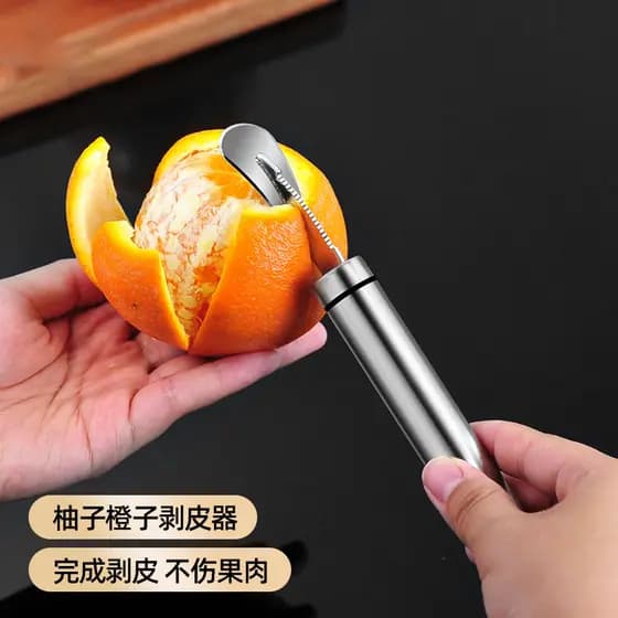 Aço inoxidável peeling toranja ferramenta útil frutas abertas ferramenta útil descascador casca rápida laranja ferrament
