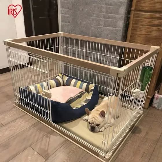 Alice Dog Cage Alice Dog Cage Pequeno Médio Cão Shiba Inu Teddy Dog Pet Canil Cerca Cerca Cerca Interior