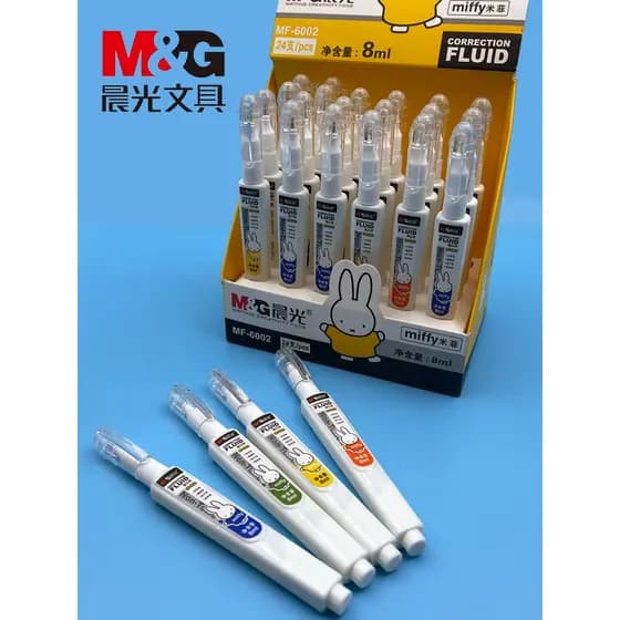 Fluido de correção de luz matinal Fluido de correção não tóxico de secagem rápida Remover palavras Fluido de correção se