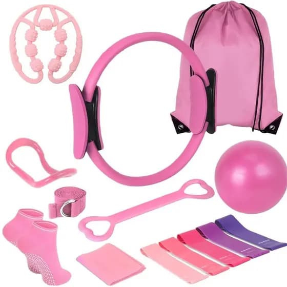 Anel de Yoga Pilates anel conjunto de 13 peças conjunto de Fitness exercício familiar conjunto de 5 peças tensor de band