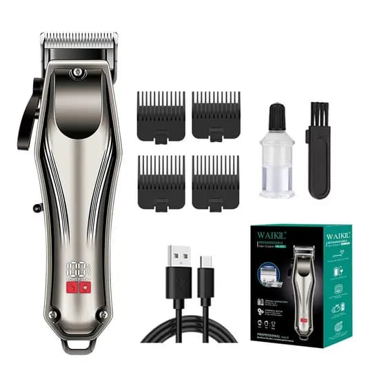 Fornecimento transfronteiriço Display Digital máquina de cortar cabelo Retro cabeça de óleo gravura máquina de cortar ca
