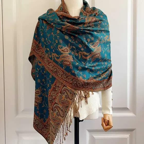 Outono inverno clássico Cross-Border imitação de caxemira novo estilo moda quatro estações All-Match Jacquard caju porca