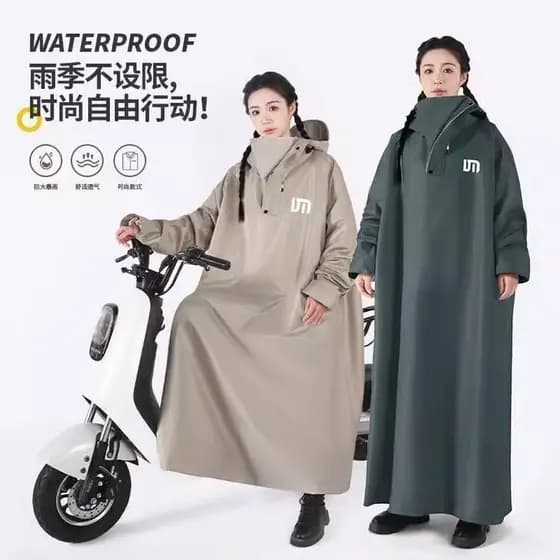Veículo elétrico longo capa de chuva Peiqing corpo inteiro à prova de chuva engrossado Extra grande único masculino femi