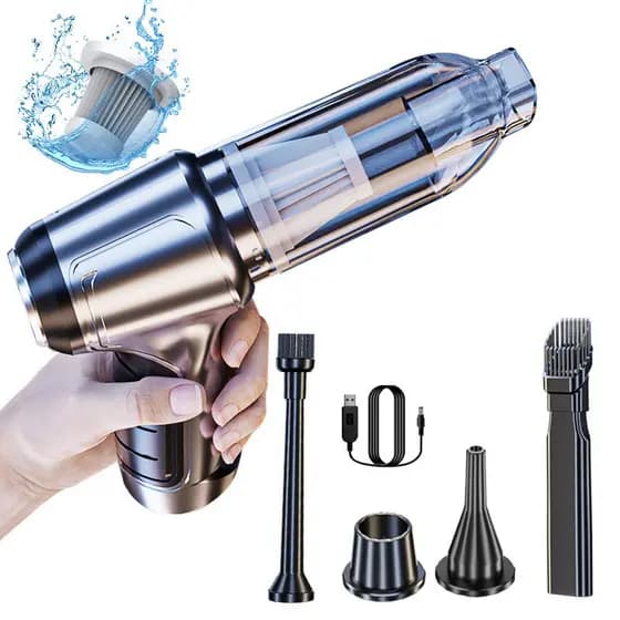 Aspirador de pó para carro, sem fio, multifuncional, sem escova, dupla utilização, integrado, Mini ventilador de carro d
