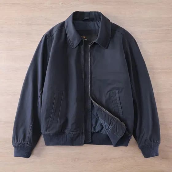 Inverno acolchoado grosso Retro lapela puro algodão lavado angustiado jaqueta masculina Casual solto topo na moda
