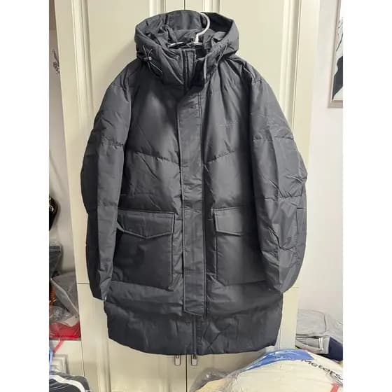 Jaqueta masculina Meist de inverno, comprimento médio, quente, Casual, com capuz, 90, pato, jaqueta espessada