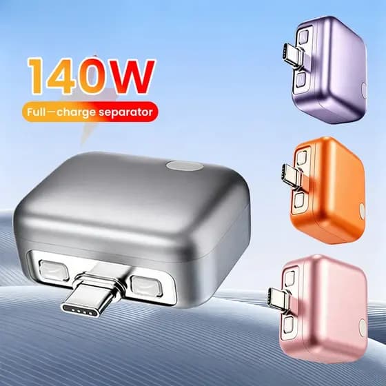 Adaptador De Carregamento De Desconexão Automática De Carga Completa Intelligence 140W Separador De Segurança Rápida Aut