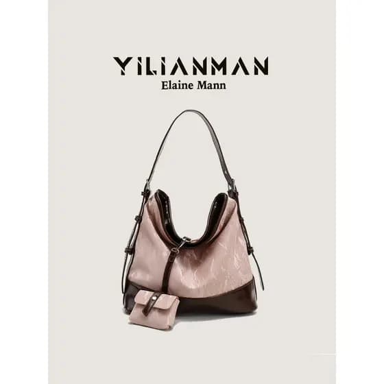 Eleman bolsa feminina Original sacola 2026 novo estilo bolsa de grande capacidade feminina Casual Retro bolsa mensageiro